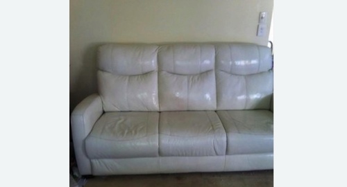 Химчистка кожаного дивана. Лесной Городок